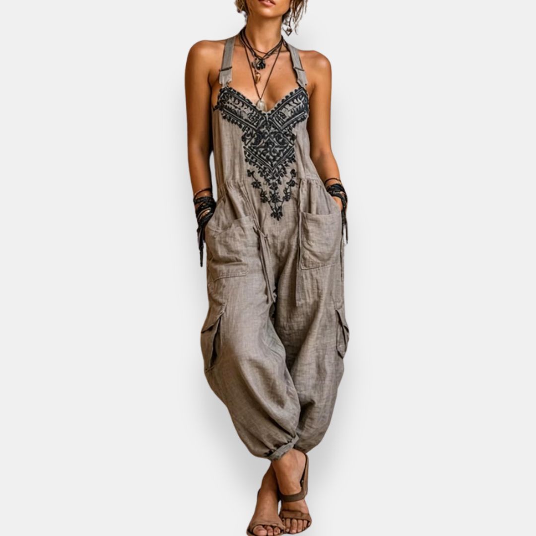 Talia | Airy Embroidered Jumpsuit