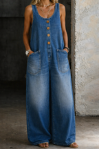 Saylor | Vintage Washed Cotton Denim Overalls