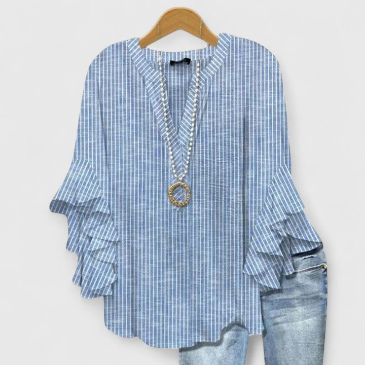 Aurelia | Ruffle Sleeve Statement Blouse