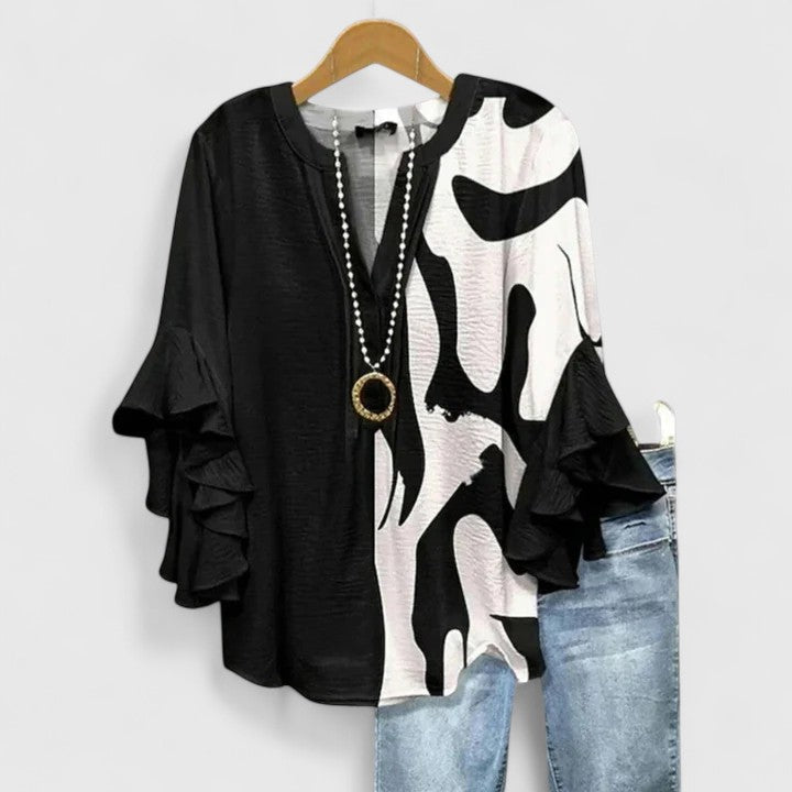 Aurelia | Ruffle Sleeve Statement Blouse