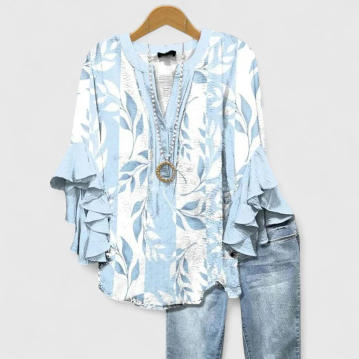 Aurelia | Ruffle Sleeve Statement Blouse