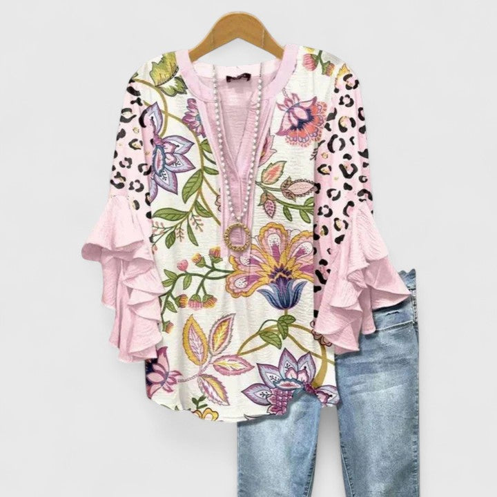 Aurelia | Ruffle Sleeve Statement Blouse