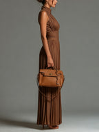 Mirelda | Pleated Wide-Leg Jumpsuit