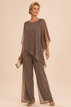 Embellished Chiffon Mother of the Bride Pant Suit
