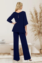 Sophisticated Loose-Fit Formal Pant Set