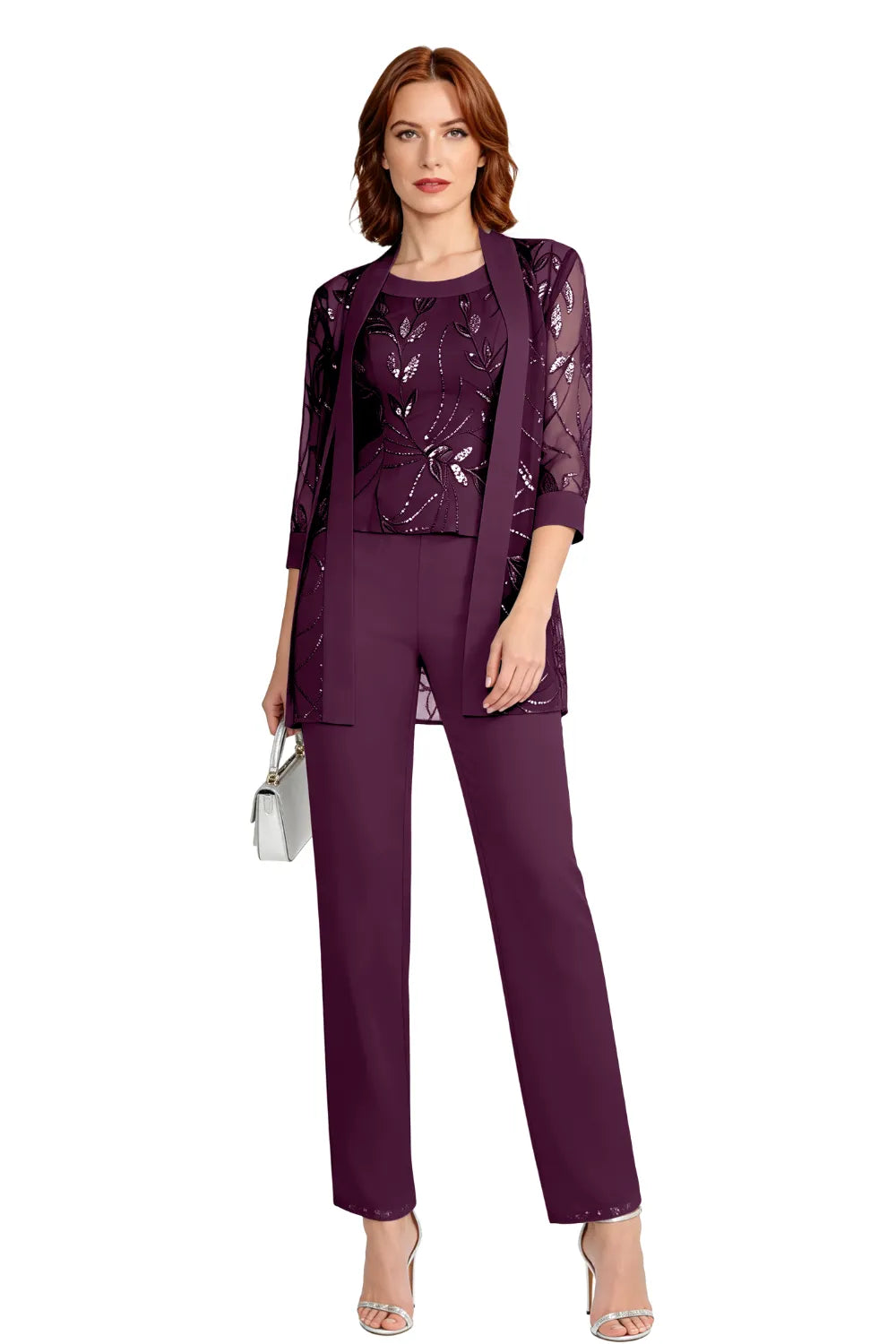 Formal Chiffon Pant Suit for Mother of the Bride