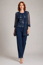 Formal Chiffon Pant Suit for Mother of the Bride