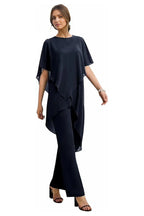 Valora Flowing Chiffon Formal Pant Set