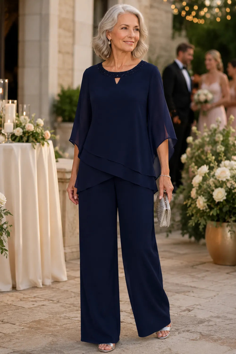 Sophisticated Loose-Fit Formal Pant Set