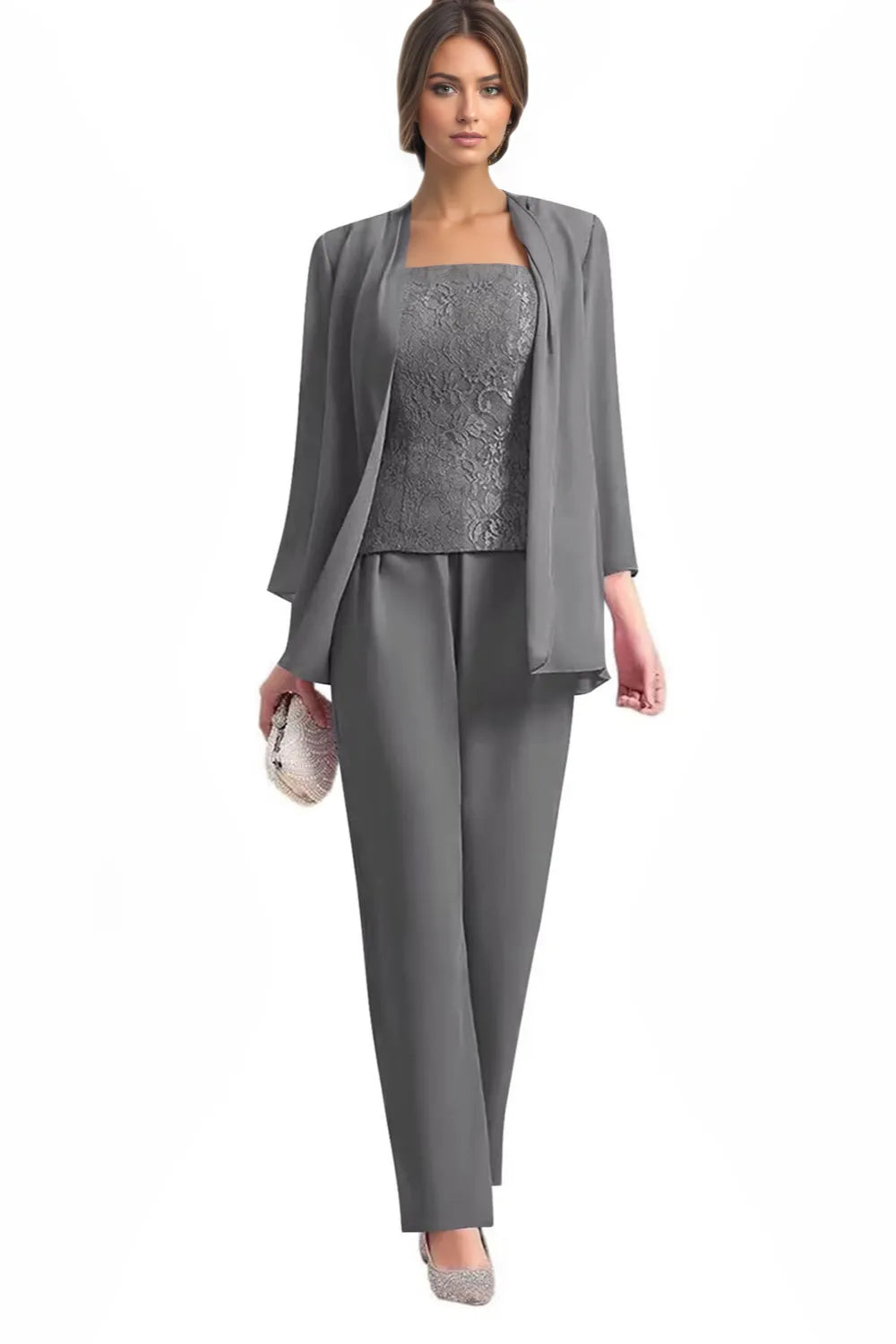Elegant 3-Piece Formal Pant Suit