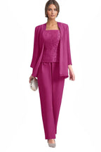 Elegant 3-Piece Formal Pant Suit