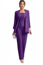 Elegant 3-Piece Formal Pant Suit