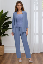 Elegant 3-Piece Formal Pant Suit