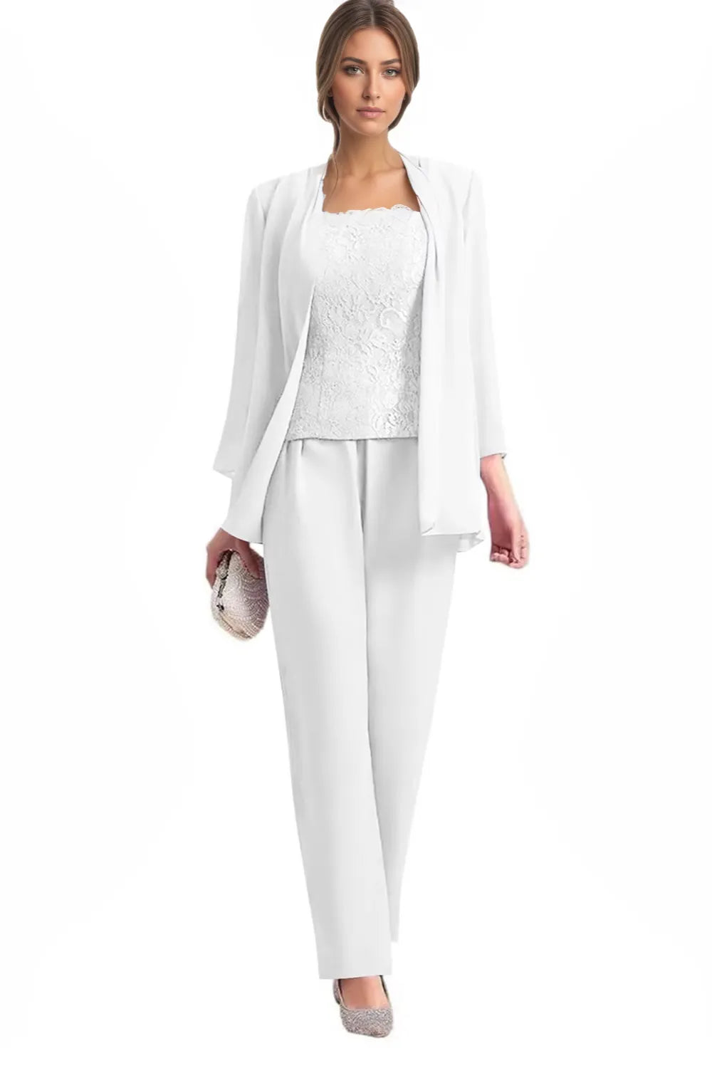 Elegant 3-Piece Formal Pant Suit